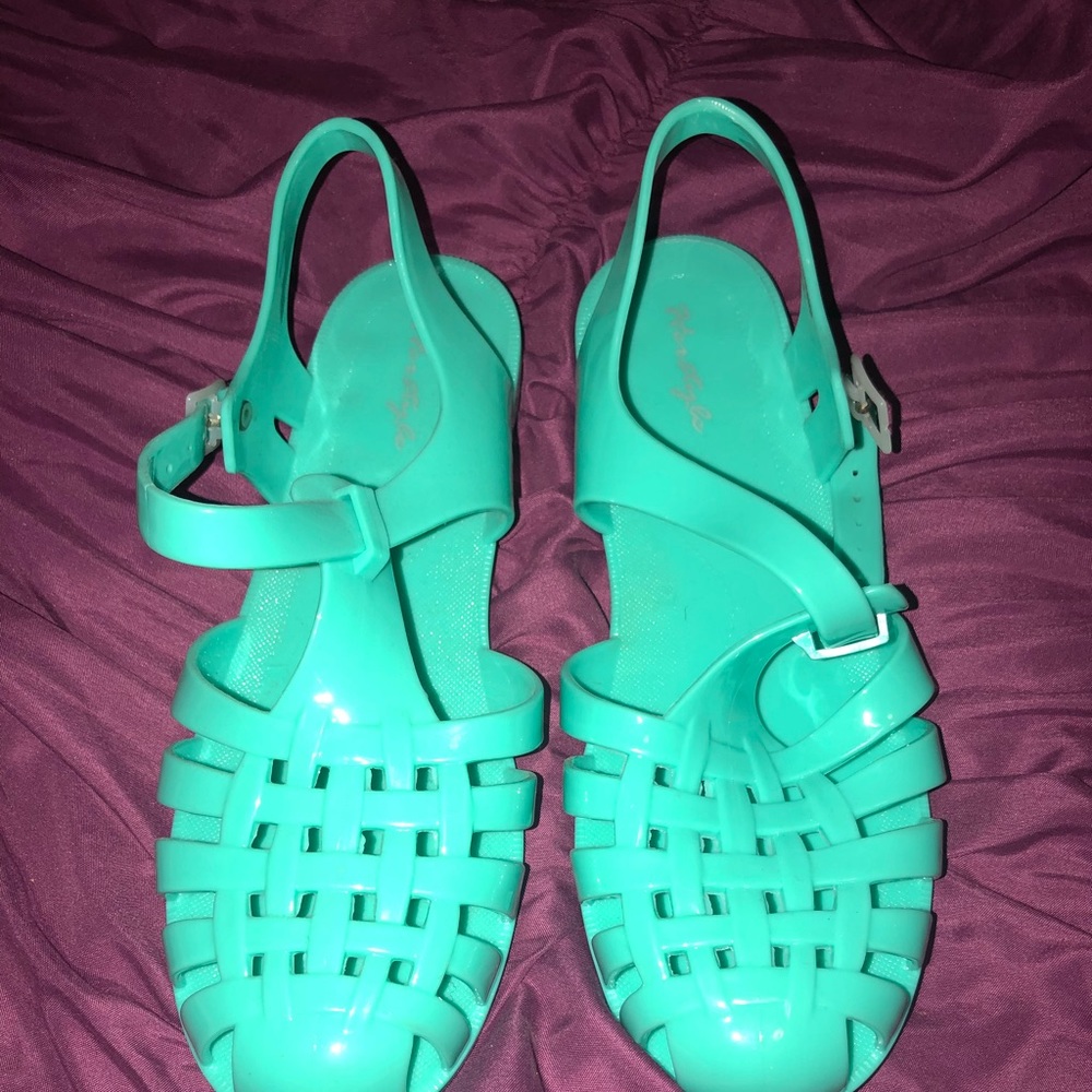 Aqua Blue Sandals Jellies